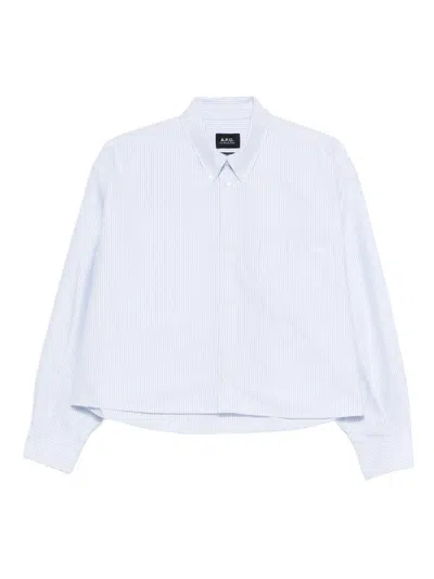 APC SOPHIA STRIPED SHIRT