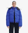 Apc Sophie Puffer Jacket 40 Blue In Blue