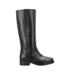 Apc A.p.c. High Leather Boots In Black
