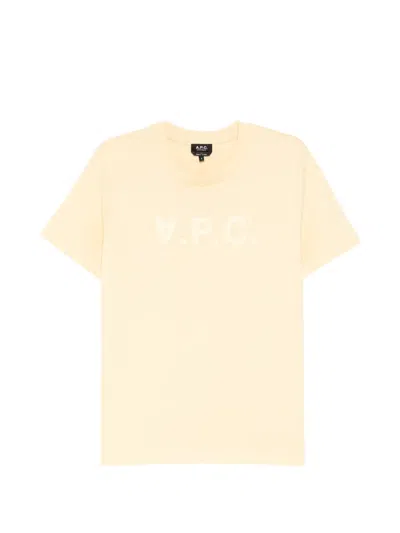 A.p.c. Stand Grand Vpc T-shirt In Yellow