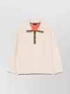 Apc Island Fleece Sweater With Contrast Detailing In Neutral