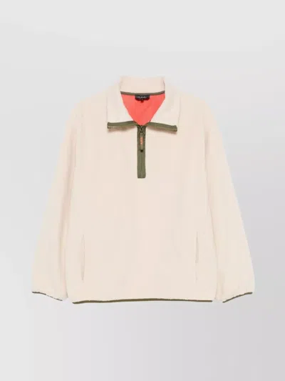 APC STAND-UP COLLAR SWEATER CONTRAST ZIPPER
