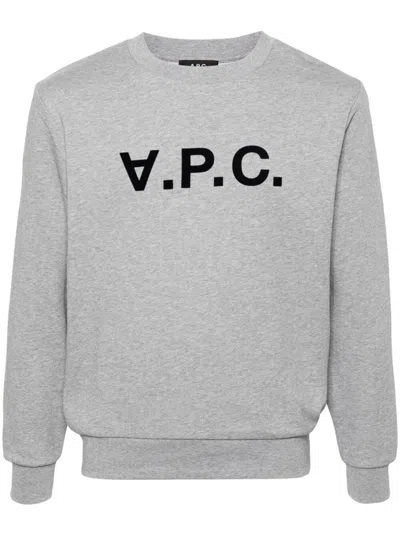 Apc Standard Big Vpc Sweater In Gray