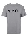Apc A.p.c. T-shirt Con Logo In Grey