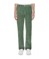 Apc Standard Button-down Casual Pants In Green