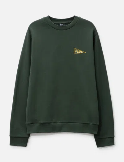 Apc Standard College Sweatshirt In Green