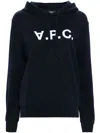 Apc A.p.c. Milo Hoodie With Flocked Logo Print