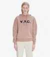 Apc Standard Grand Hoodie In Pink/dark Navy Blue In Tfi - Pink / Dark Navy Blue