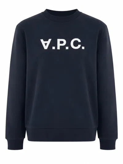 A.p.c. Standard Grand Vpc Organic Cotton Sweatshirt In Black