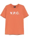 Apc A.p.c. Standard Grand Vpc T-shirt In Orange