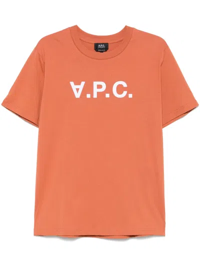 Apc A.p.c. Standard Grand Vpc T-shirt In Orange