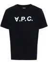 Apc A.p.c. Standard Grand Vpc Cotton T-shirt In Black