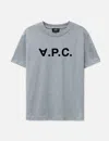 Apc A.p.c. Grand V.p.c. Logo T-shirt In Grey