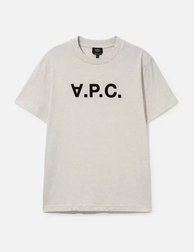 A.p.c. Standard Grand Vpc T-shirt In Beige/ベージュ/베이지/米色