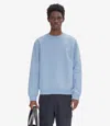 Apc Standard Item Overdye Sweatshirt (m) L Pale Blue / Ecru In Pale Blue / Ecru