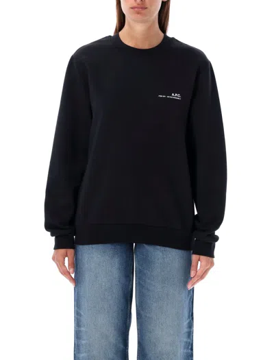 Apc A.p.c. Sweat Standard Item In Noir/blanc