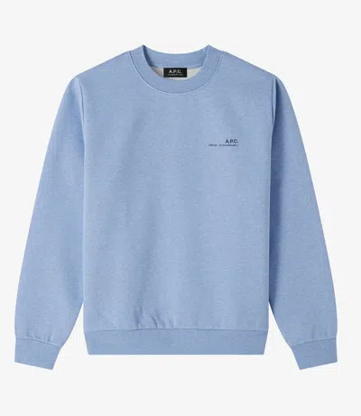 Apc Standard Item Sweatshirt (w) M Pik In Pik - Heather Sky Blue