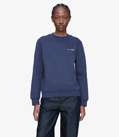Apc Standard Item Unisex Sweatshirt (w) S Iaf In Iaf - Steel Blue