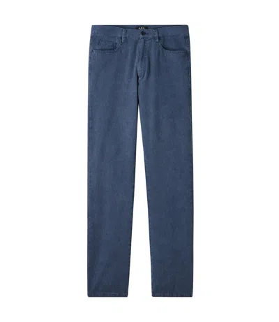 Apc Standard Jeans In Blue