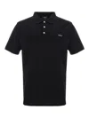 Apc A.p.c. Black Polo Shirts Men In Black