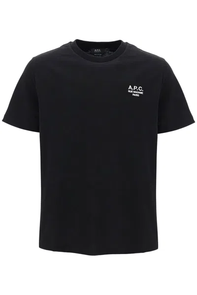 A.p.c. Standard Rue Madame Cotton Crew-neck T-shirt In Black