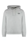 Apc A.p.c. Standard Rue Madame Cotton Hoodie In Grey