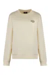 Apc A.p.c. Standard Rue Madame Cotton Sweatshirt In Gray