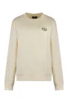 Apc A.p.c. Standard Rue Madame Cotton Sweatshirt In Green