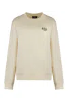 Apc A.p.c. Standard Rue Madame Cotton Sweatshirt In Green