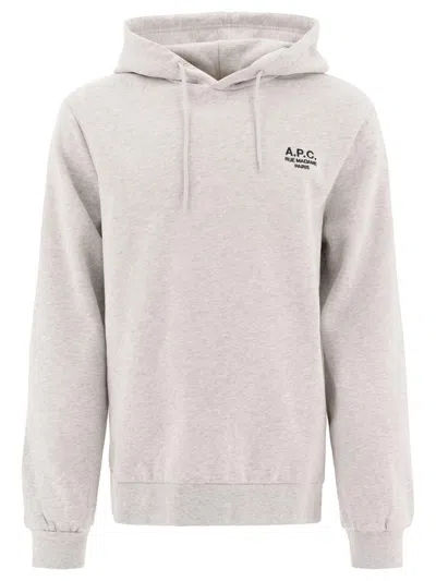 Apc A.p.c. "standard Rue Madame" Hoodie In Gray