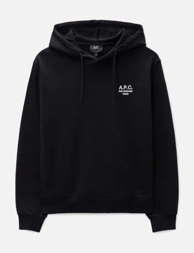 Apc A.p.c. Hoodie Standard Rue Madame Gots In Black