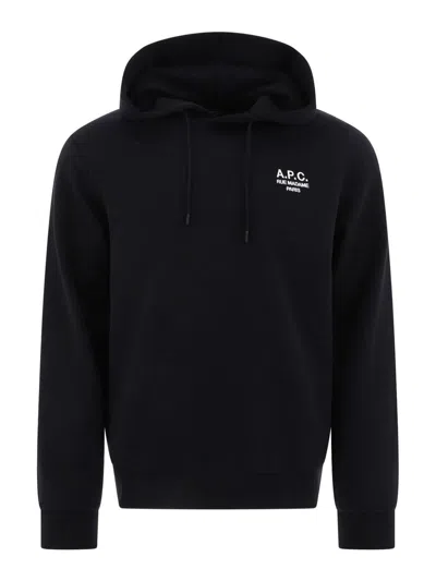 Apc A.p.c. Hoodie Standard Rue Madame Gots In Black