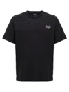 Apc A.p.c. Raymond T Shirt With Embroidered Logo In Black