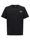 Apc A.p.c. Raymond T Shirt With Embroidered Logo In Black