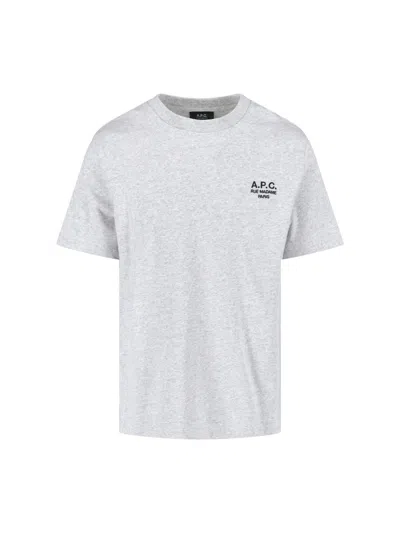 Apc Standard Rue Madame T-shirt In Gray