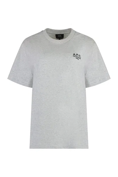 A.p.c. A. P.c. Classic Mini Standard T-shirt In Gray