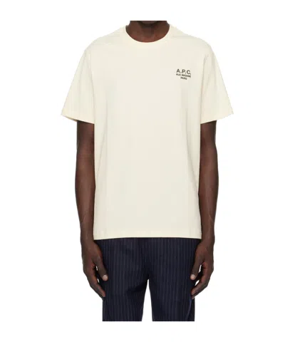 APC A.P.C. LOGO EMBROIDERED CREWNECK T-SHIRT