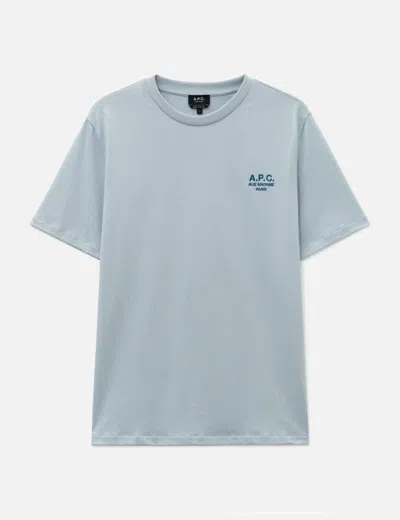 A.p.c. Standard Rue Madame T-shirt In Blue/蓝色/藍色/블루/ブルー