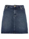 Apc A.p.c. Denim Mini Skirt In Blue