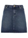 Apc A.p.c. Denim Mini Skirt In Blue
