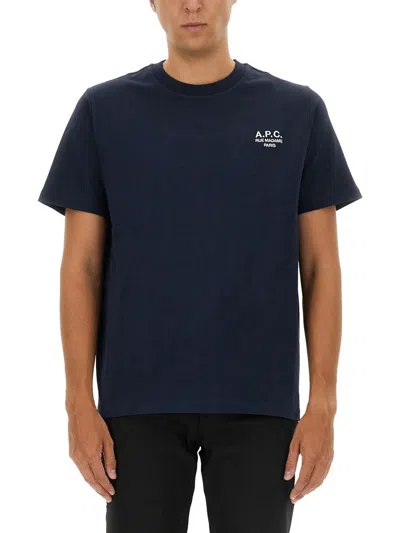 Apc A.p.c. Standard T-shirt In Blue