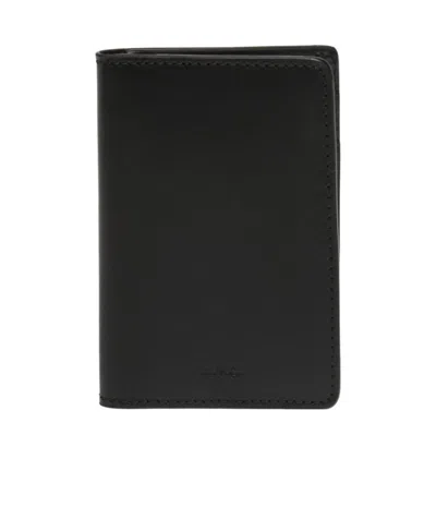 Apc Stefan Leather Cardholder In Black
