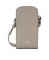Apc Stitch Details Shoulder Bag In Nude