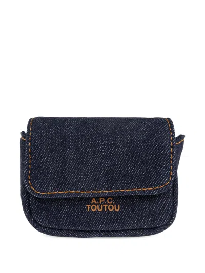 A.p.c. Stitching-trim Pet Dog Waste Bag Holder In Blue