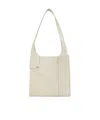 Apc Stitled Logo Shoulder Bag In Nude