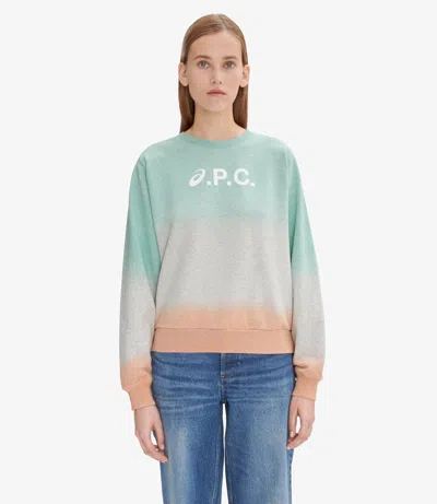 Apc Stone Dip Dye Sweatshirt Xl Saa In Saa - Multicolored