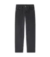 Apc A.p.c. Stonewashed Black Jeans With Extra-wide Leg In Black