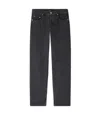 Apc A.p.c. Stonewashed Black Jeans With Extra-wide Leg In Black