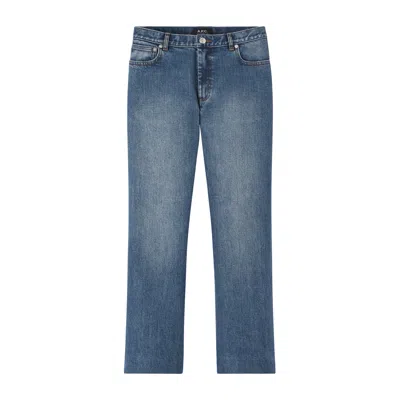 Apc Stonewashed Indigo Ial In Blue