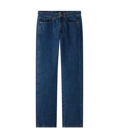 Apc Stonewashed Indigo Ial In Blue